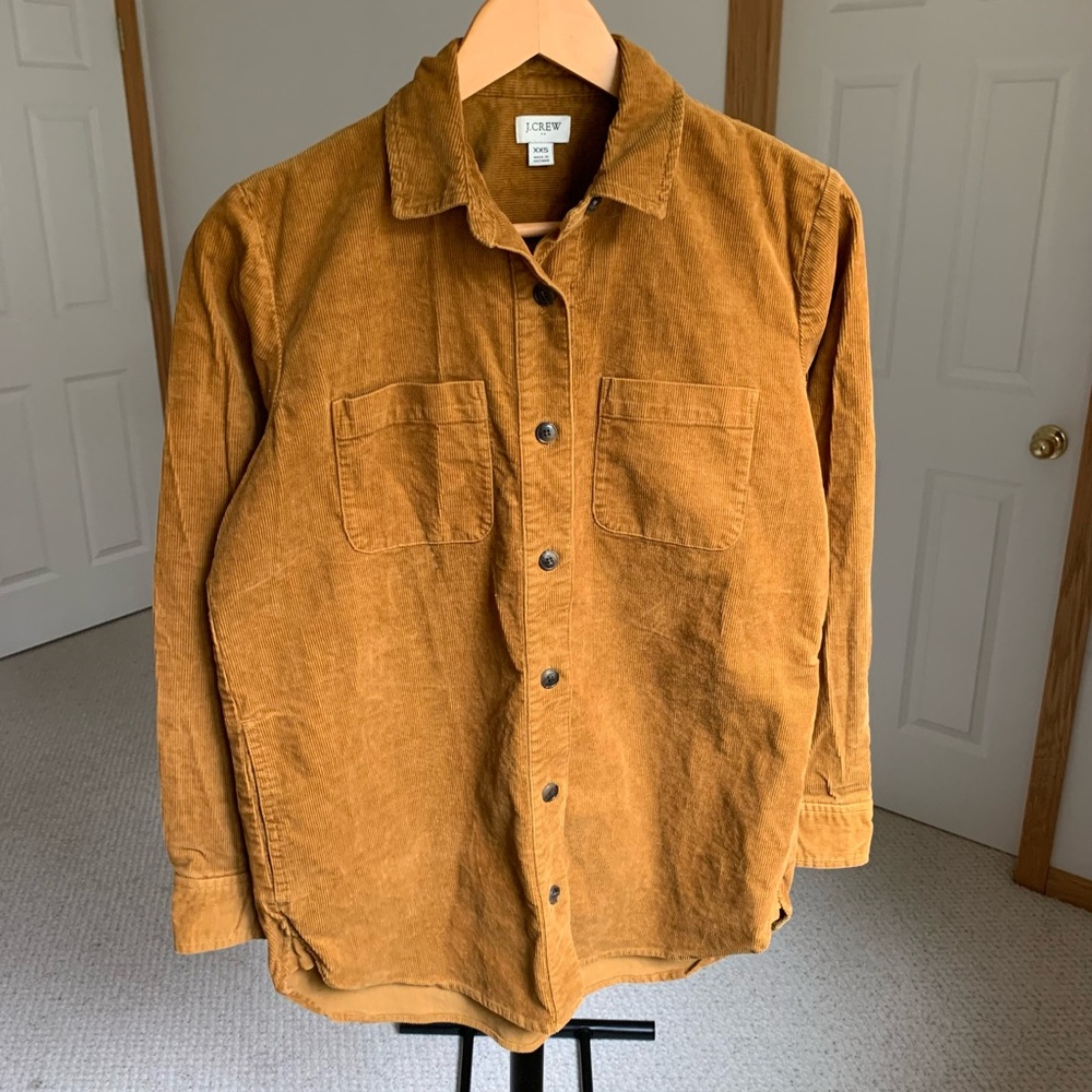J. Crew Corduroy Button Down Shirt Jacket Shacket Women’s XXS